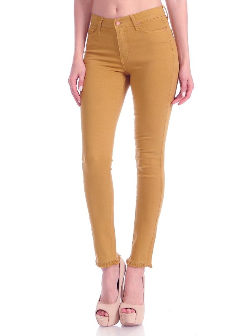 Angry Rabbit Mid Rise Color  Skinny